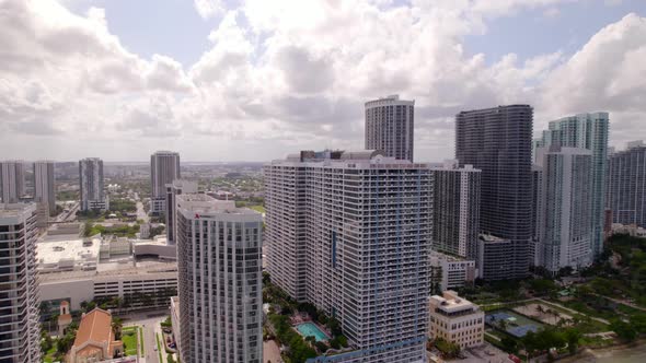 Aerial Video Edgewater Miami Condominiums And Hotels