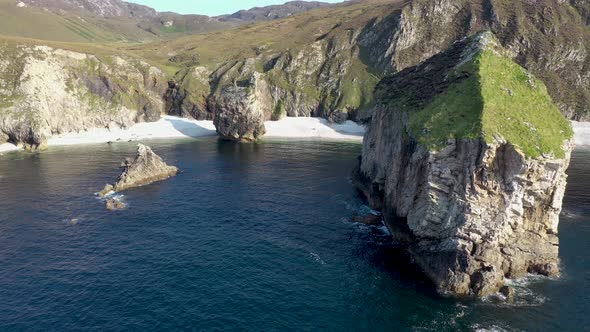 Fylig Above the Southern Centre and Jenga Stack at Glenlough Bay Between Port and Ardara in County