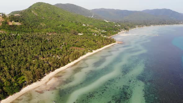 Beautiful high view of nature with sea ocean