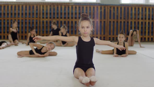 Athletic Young Girl Posing for Camera