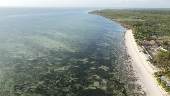 Indian Ocean Near the Coast of Zanzibar Island Tanzania Slow Motion