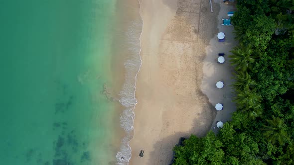 Ko Lanta Krabi Thailand Tropical White Beach at Koh Lanta Thailand Tropical Island Topside View of