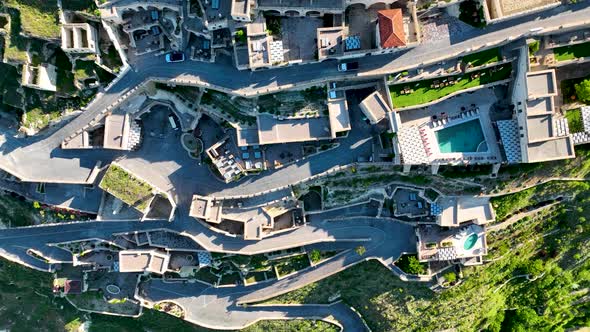 Great hotel in Cappadocia Aerial View 4 K Urgup City