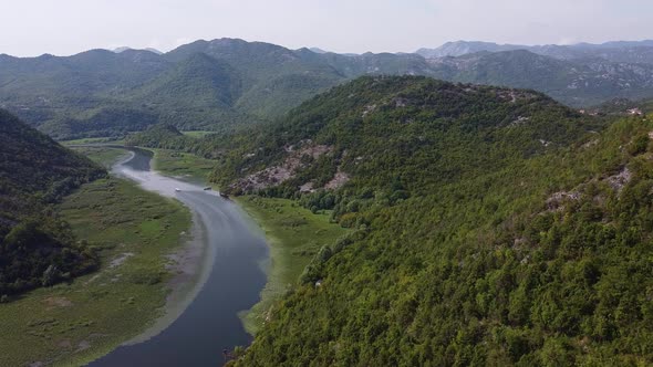 Stunning View of Motorboat Sailing on the River