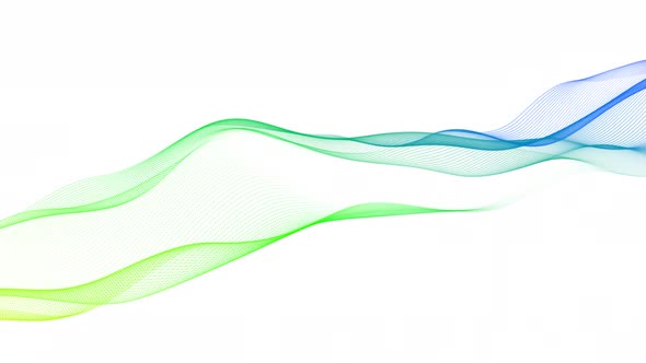 Technology Digital Particle Wave Motion On White Background On White Background