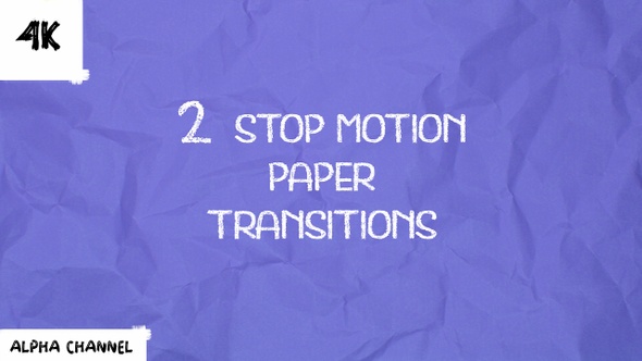 2 Stop Motion Paper Transitions pack