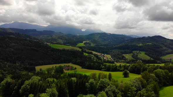 Drone Video of Mountains in Austria