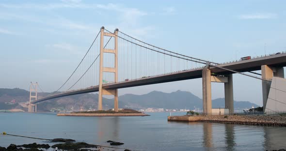 Hong Kong Tsing Ma bridge