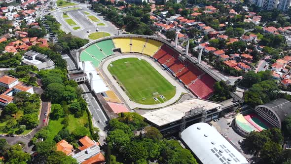 The Pacaembu Stadium, Sao Paulo, Brazil