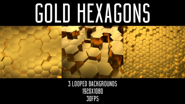 Gold Hexagons