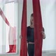 Pretty Pole Dancer Working Out in Class with Aerial Silk - VideoHive Item for Sale