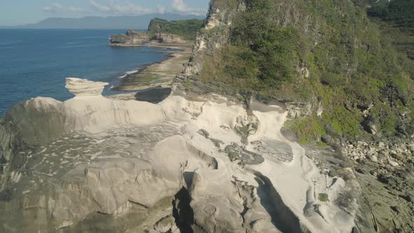 Kapurpurawan Rock Formation in Ilocos Norte Philippines