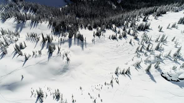 Snow capped mountain during winter 