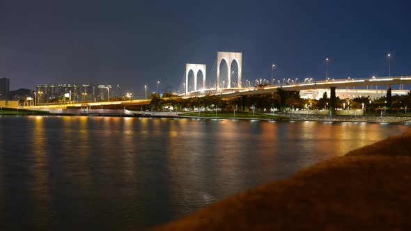 Macau city timelapse at night