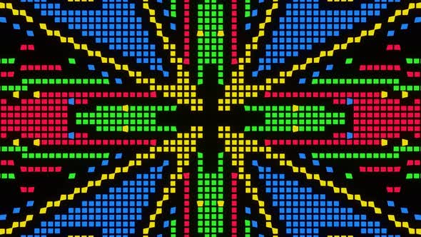 VJ Loop Animation of Pixel Mosaic Ver08