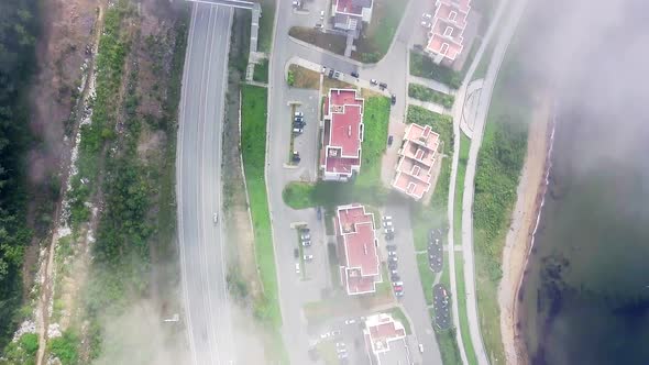 Drone View of the City By the Sea