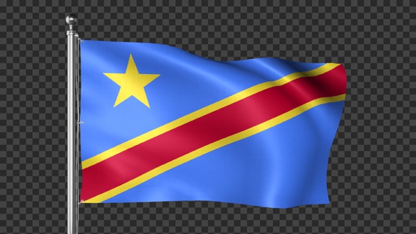 Congo Democratic Republic Flag