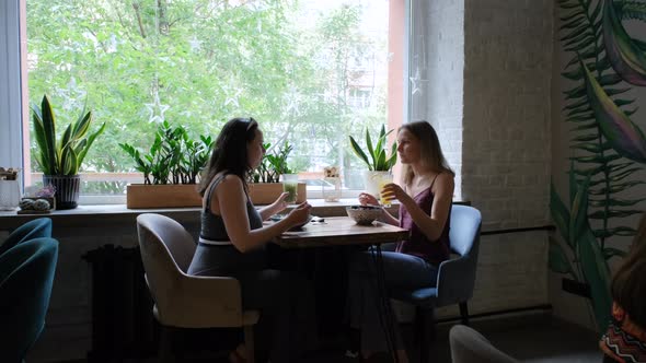 Women Friends Having Lunch Break Together