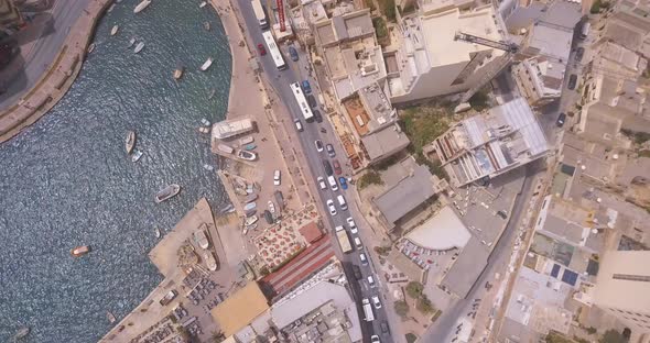 Spinola Bay with Traditional maltese Luzzu