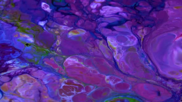 Close Up Of Abstract Colorful Fluid Paint Background Textured 22