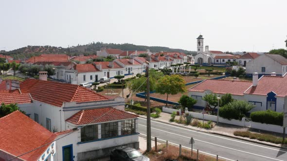 aerial views of Santa Susana village, Alentejo, Portugal 4