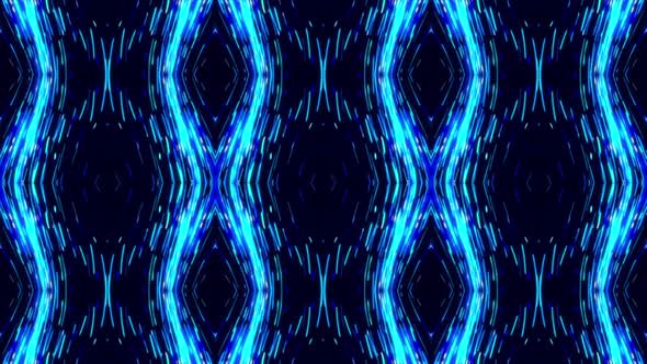 Kaleidoscopic blue and black background