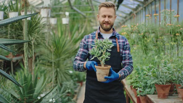 Equipment Gardener with a Large Smile Take 