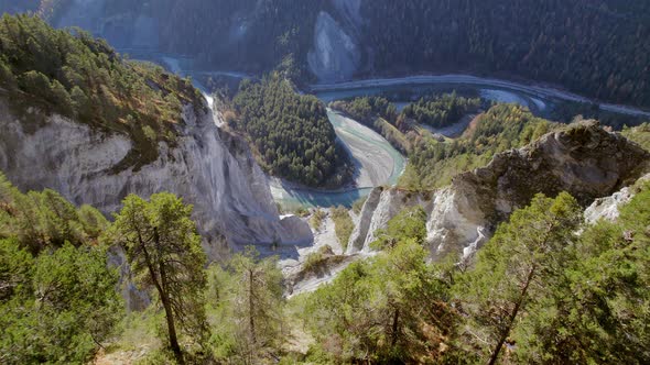 Ruinaulta The Grand Canyon of Switzerland Seen From the Air