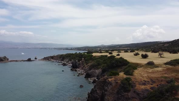 Beautiful landscape in the north part of Cyprus.