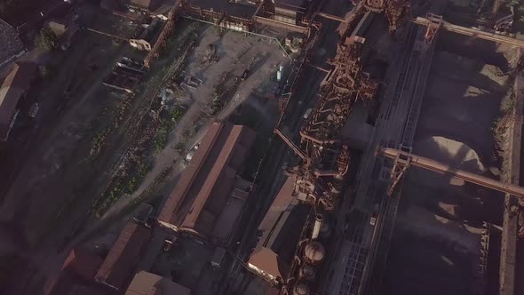 Aerial View of Metallurgical Plant