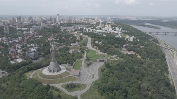 Aerial View of Kyiv By Day. Ukraine