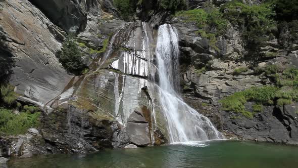 Murfall waterfall in Muhrtal in Austria