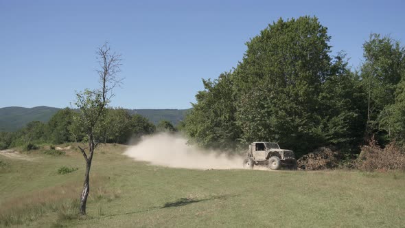 Offroading on a country road