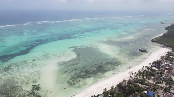 Ocean Landscape Near the Coast of Zanzibar Tanzania