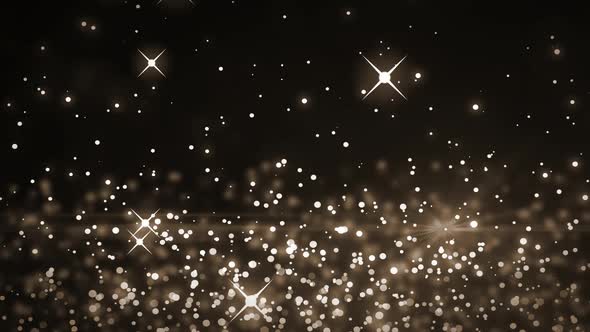 Animation of multiple glowing white spots of light moving in hypnotic motion on black background alt