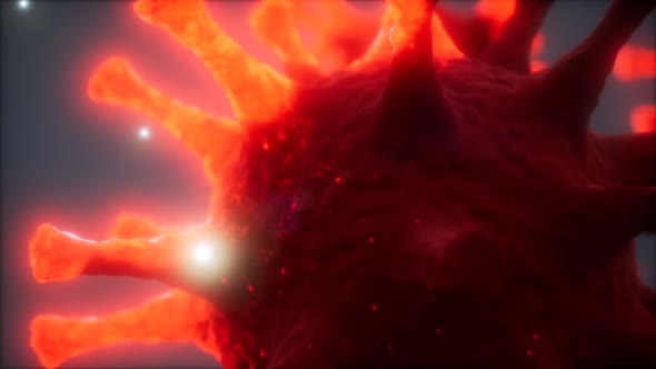 Bacteria Virus or Germs Microorganism Cells Under Microscope with Depth alt