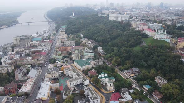 Kyiv - the Capital of Ukraine. Aerial View. Kiev