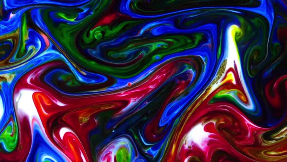 Abstract Colorful Sacral Liquid Waves Texture 636