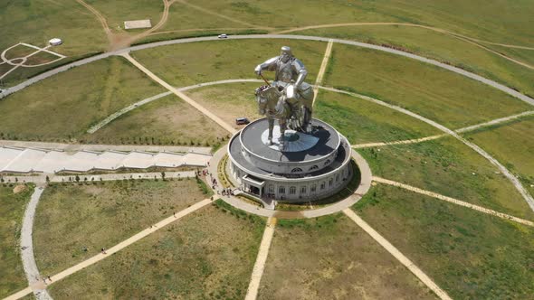 Statue of Genghis Khan in Mongolia