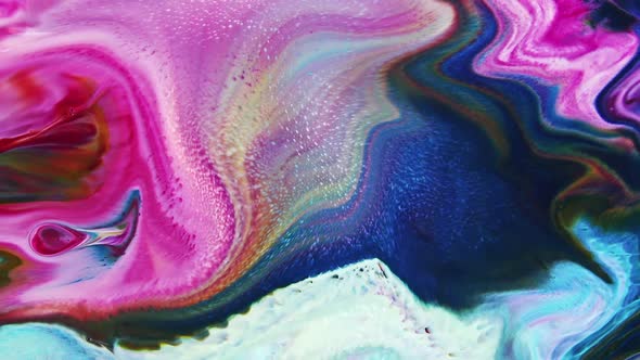 Abstract Colorful Sacral Liquid Waves Texture 235