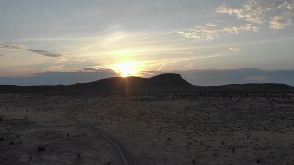 Sunrise in the Southwest USA just west of Las Vegas Nevada