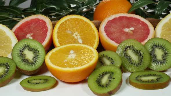 Beautiful Colorful And Juicy Citrus Fruits