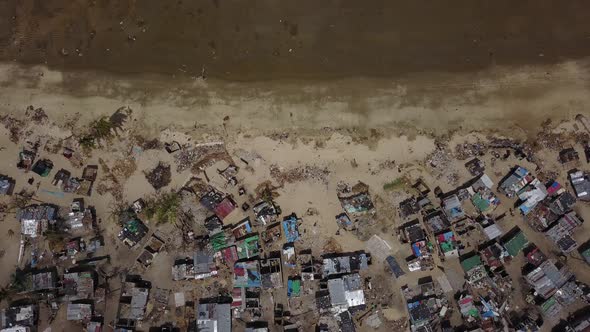 Tropical Cyclone Idai aftermath destruction in Beira, Mozambique, Southern Africa.