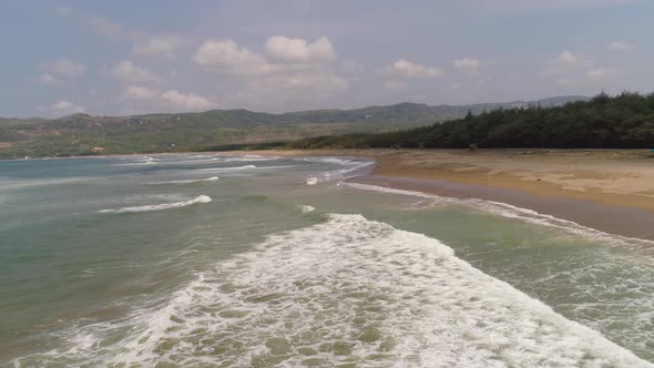 Sandy Beach in Tropical Resort