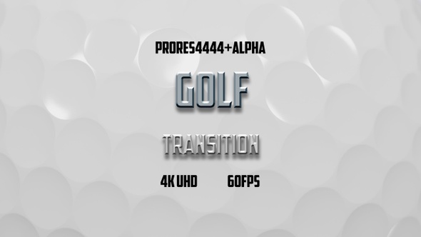 Golf Ball Transition | UHD | 60fps