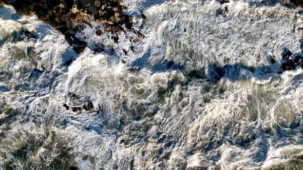 Aerial View Strong Storm Background Turkey Alanya 4 K