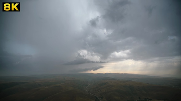 First Rain After the Drought at Continental Terrestrial Climate