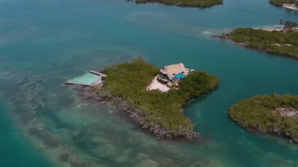 Casa En El Agua, House on Water in San Bernardo Islands, on Colombia's Caribbean Coast