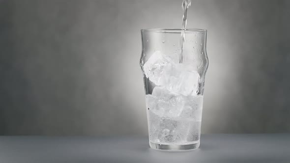 Ice Glass is Filled with Water