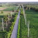 Aerial view of the road through countryside - VideoHive Item for Sale